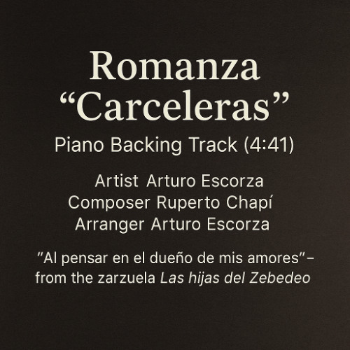 "Carceleras" (from Las hijas del Zebedeo) – Piano Backing Track DEMO