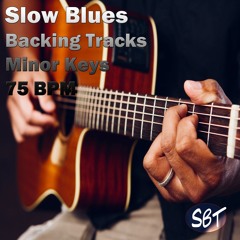 Slow Blues Backing Track A Minor 75 BPM