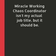 READ [PDF] Miracle Working Chaos Coordinator Isn't My Actual Job Title