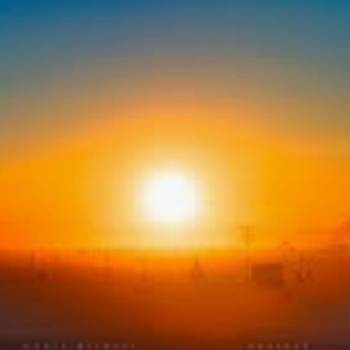 Sunrise at the Trash Fence, Burning Man 2024 Thursday am