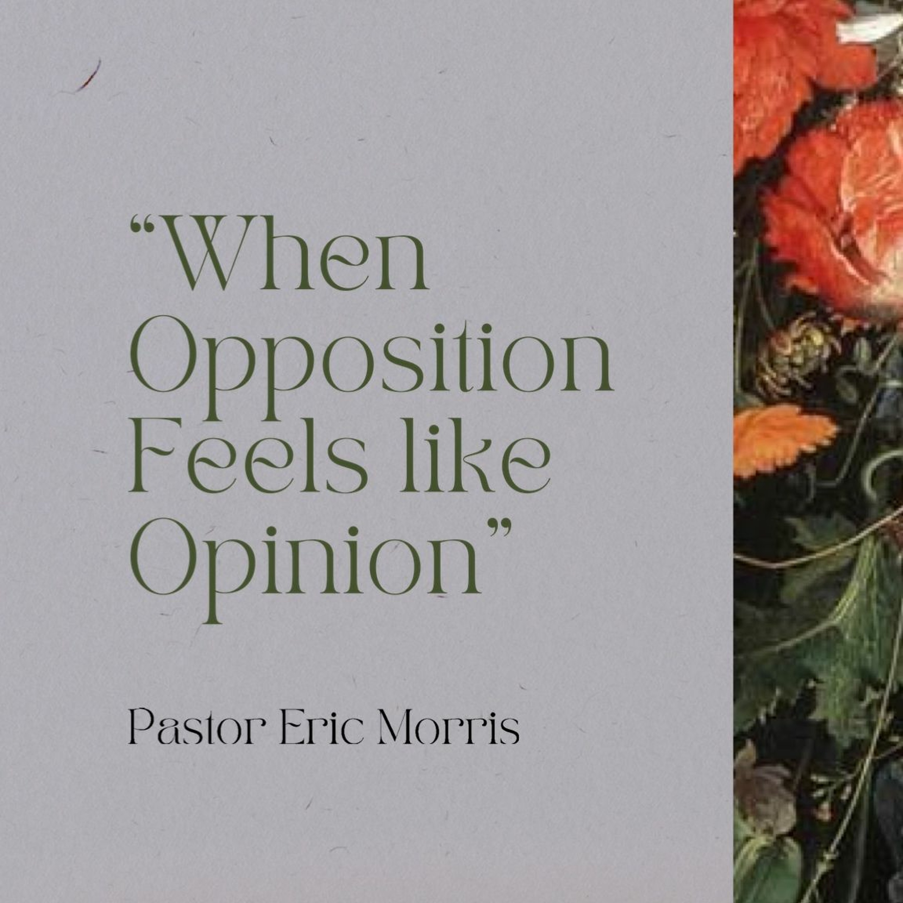 When Opposition Feels Like Opinion | Eric Morris episode artwork