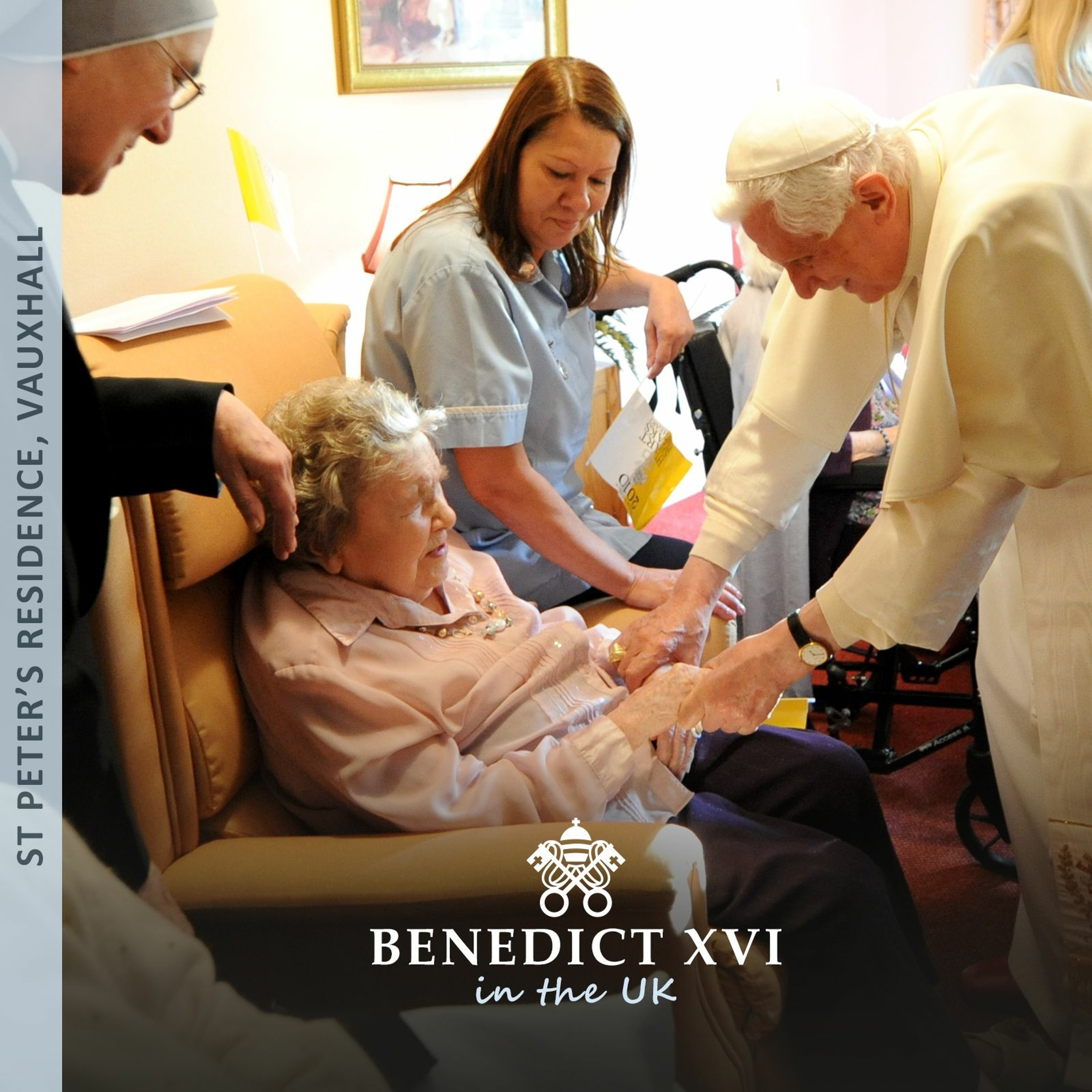 Pope Benedict addresses the elderly at St Peter's Residence in Vauxhall episode artwork