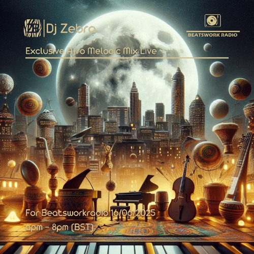 Exclusive Afro Melodic Mix Live by DJ Zebra for Beatsworkradio 09/06/2025