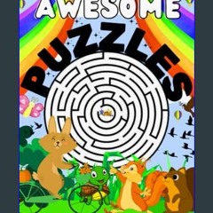 #^R.E.A.D 📖 Awesome Puzzles Activity Book for Kids ages 4-12: Fun Puzzle Activities for Smart Kids