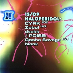 CYRK special electro/techno Live set at Jasna1 on 15th Sept. 2023