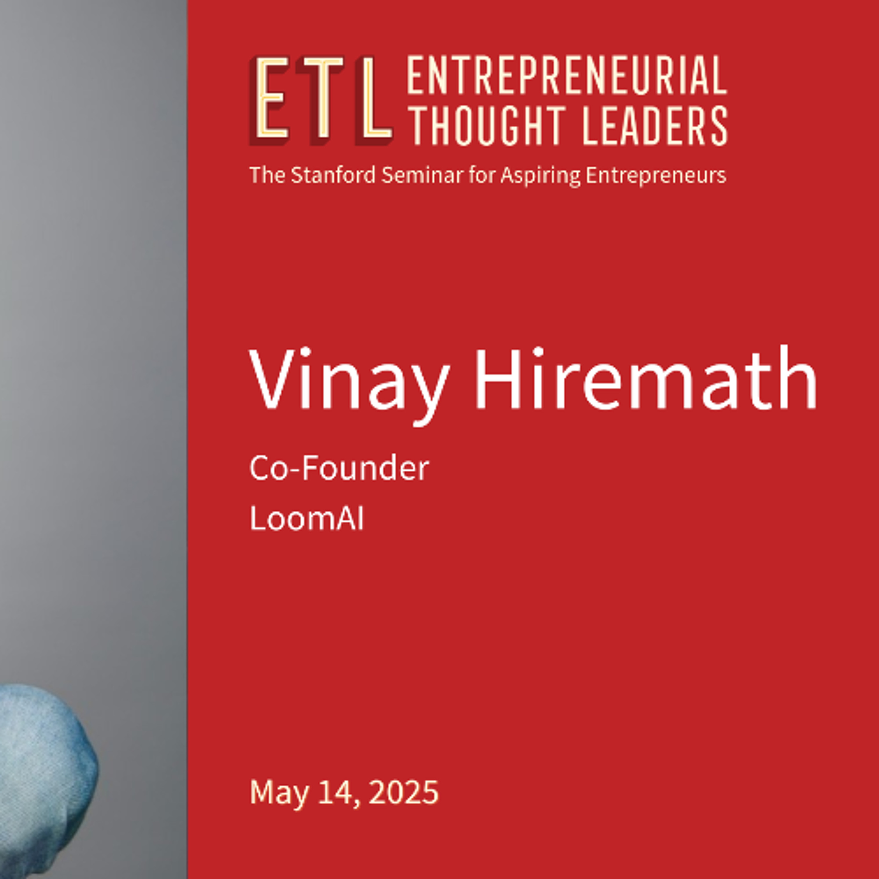 Vinay Hiremath - Vinay Hiremath (LoomAI) - The Uncertainty After Success [Explicit]Audio only episode artwork