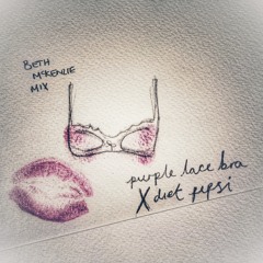 Purple lace bra X diet pepsi