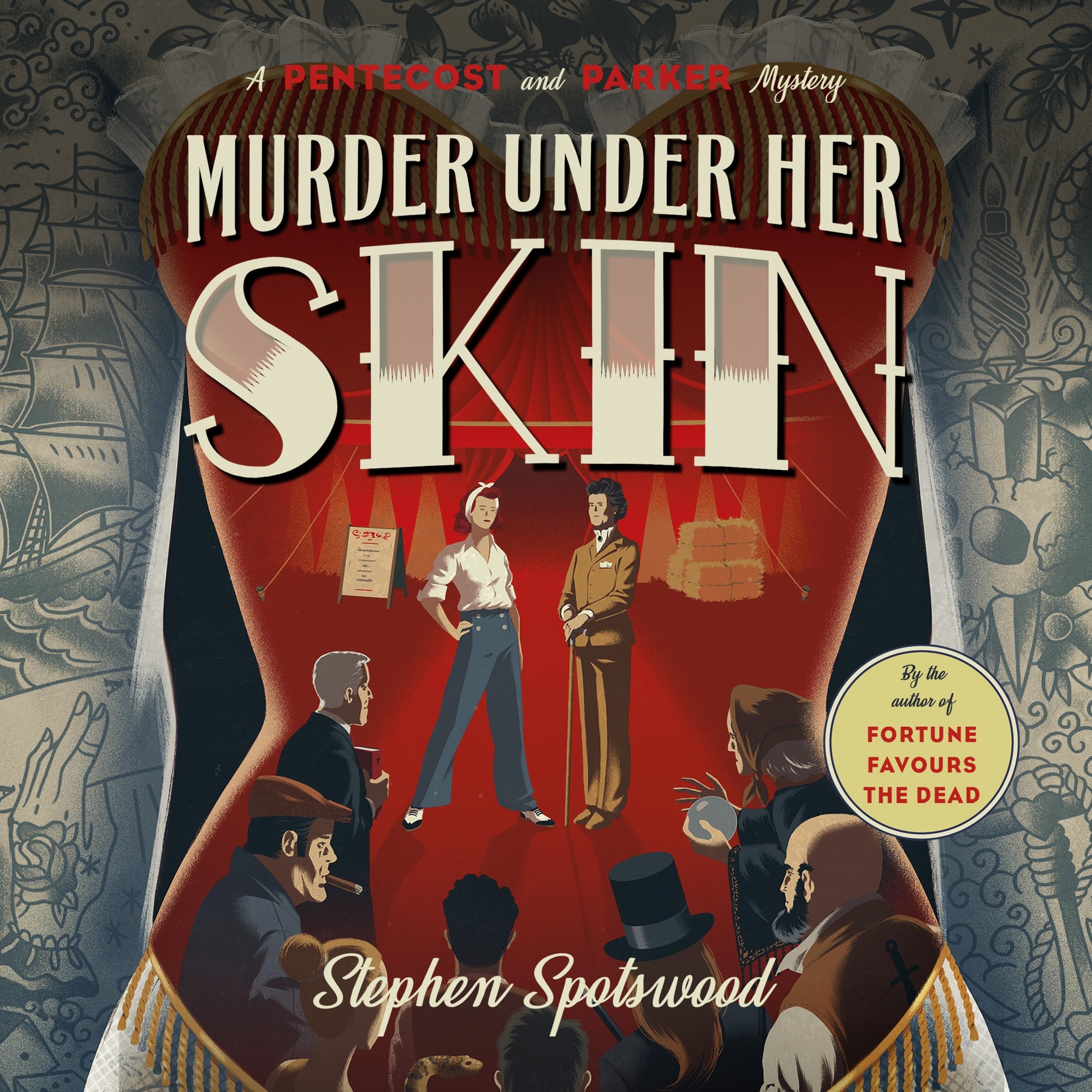 cover of episode MURDER UNDER HER SKIN by Stephen Spotswood, read by Kirsten Potter - audiobook extract