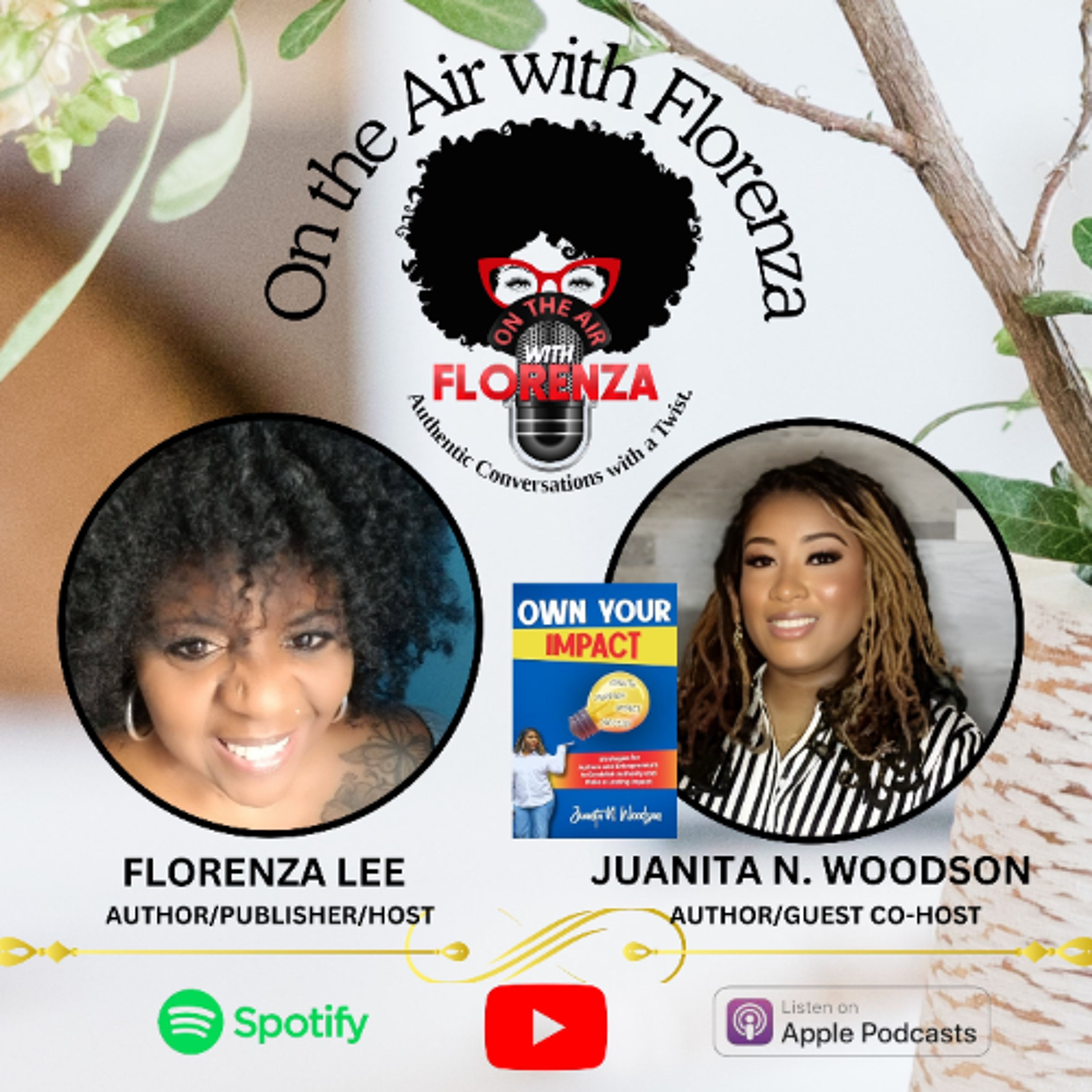 Juanita N. Woodson Co-hosts On the Air with Florenza episode artwork