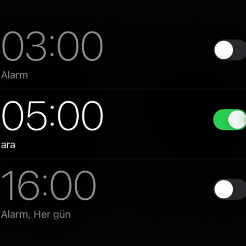 gece 5 te