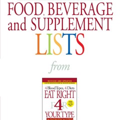 READ⚡[PDF]✔ Blood Type O Food, Beverage and Supplement Lists (Eat Right 4 Your Type)