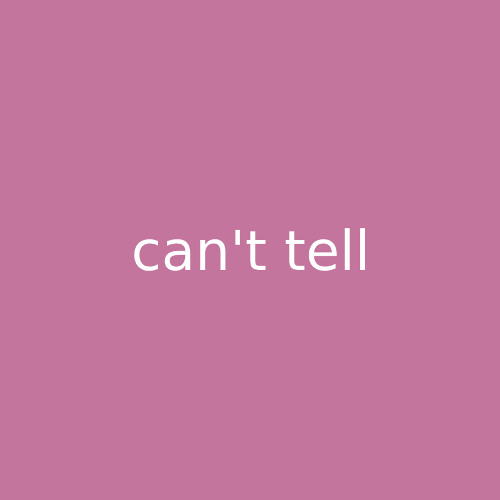 Can't Tell