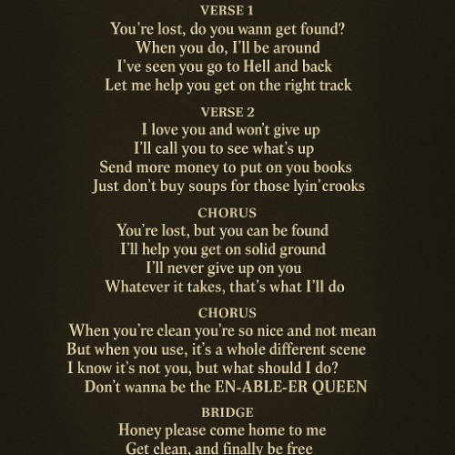 Lost & Found v. Rock. For parents of kid or teen addicts