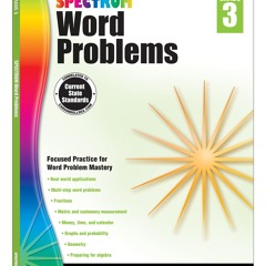 ✔ PDF ❤ FREE Spectrum Math Word Problems Grade 3 Workbook, Ages 8 to 9