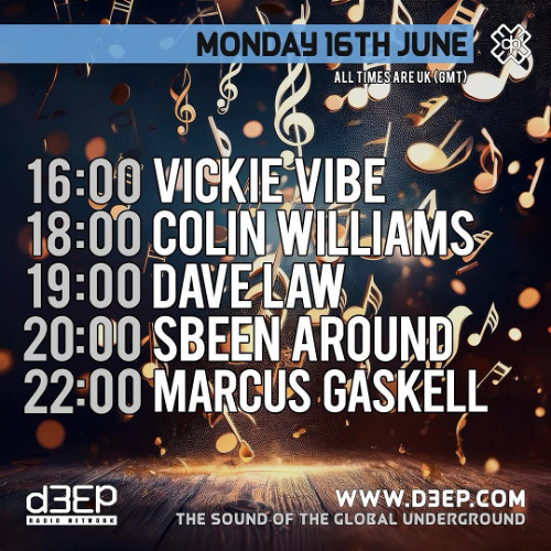 D3EP Radio Network - Music with Soul -  16th June 2025
