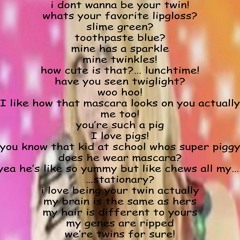 LIPGLOSS TWINS 😘👻😹🥳🤧🤩🤥