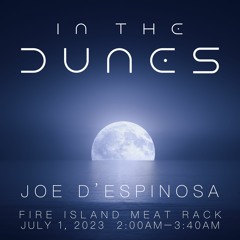 In The Dunes . Live in the Meat Rack . Fire Island . July 1, 2023 . Joe D'Espinosa