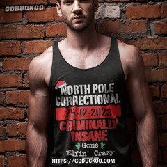 North Pole Correctional 25 12 2023 Criminally Insane Christmas Shirt