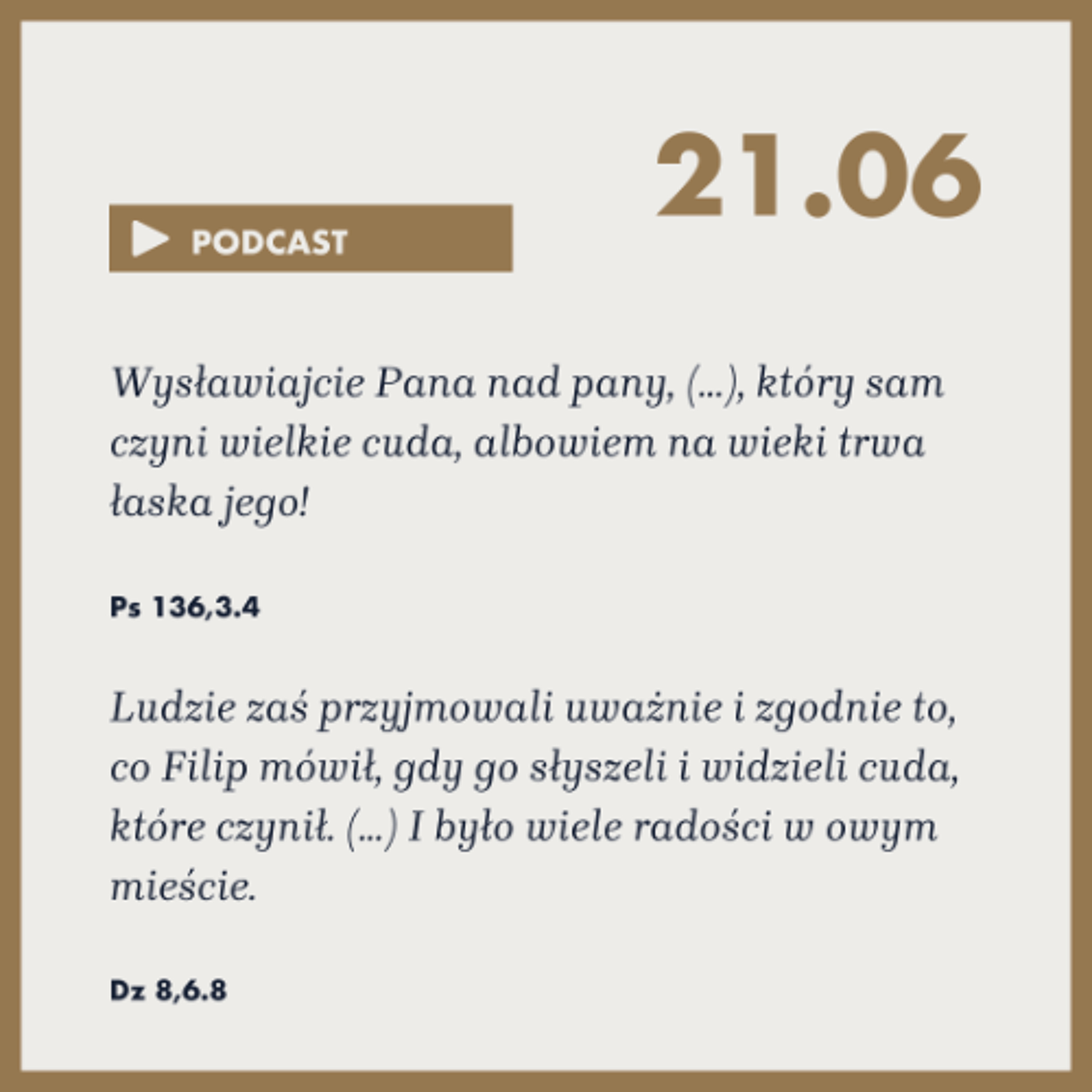 Poranek ze Słowem na 21 czerwca 2025 episode artwork
