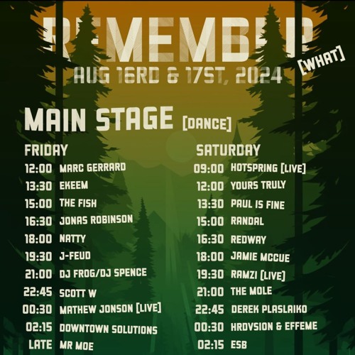 Remember [What] Main Stage Mix