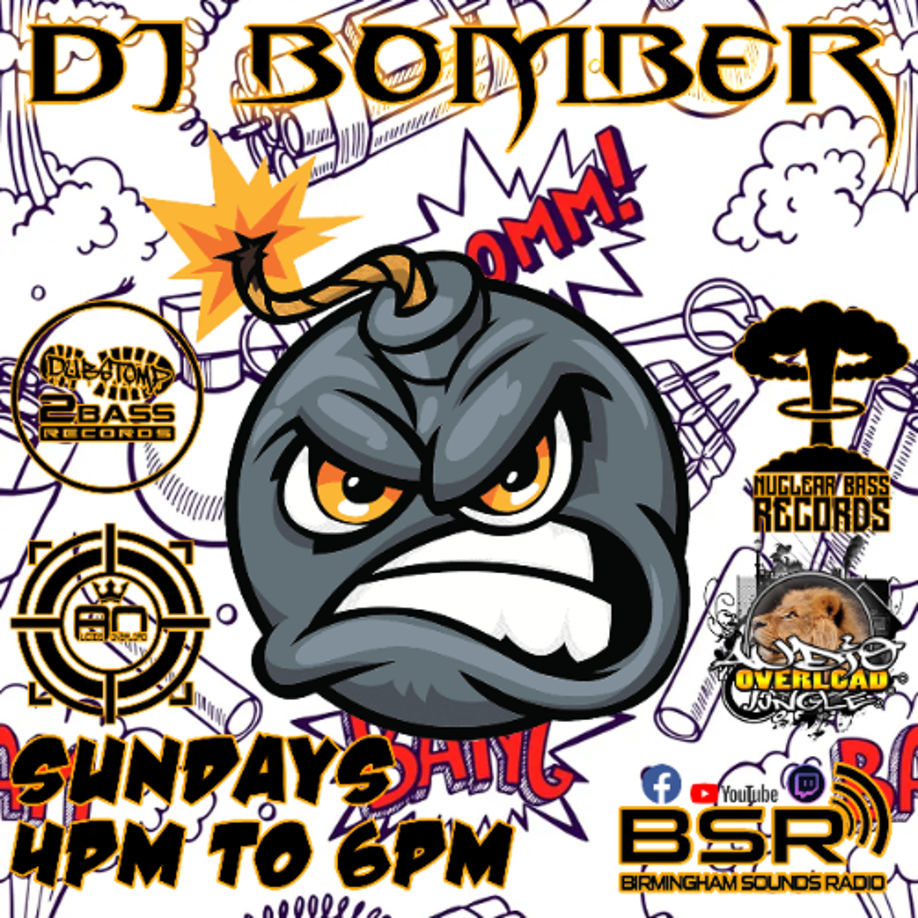 DJ BOMBER - DUBSTOMP 2 BASS SHOW LIVE ONBIRMINGHAM SOUNDS RADIO 27TH APRIL 2025 artwork