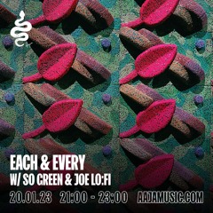 Each & Every w/ So Green & Joe Lo:Fi - Aaja Channel 1 - 20 01 23