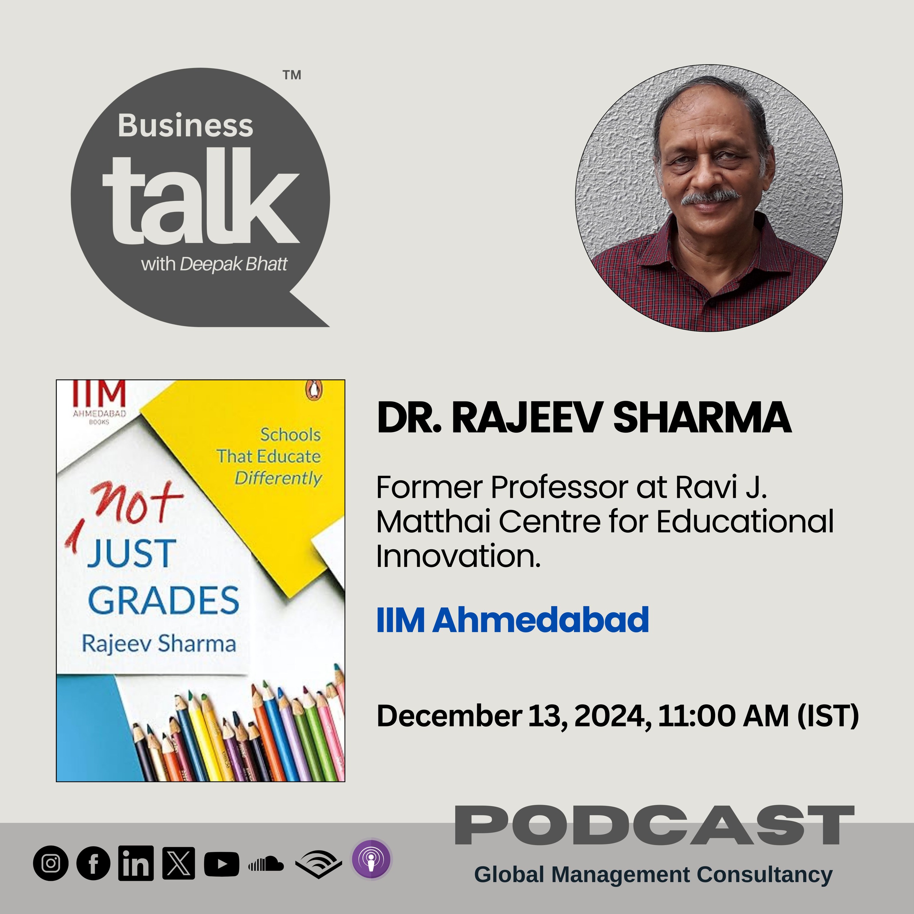Transforming Education Beyond Grades: Prof. Rajeev Sharma Speaks episode artwork