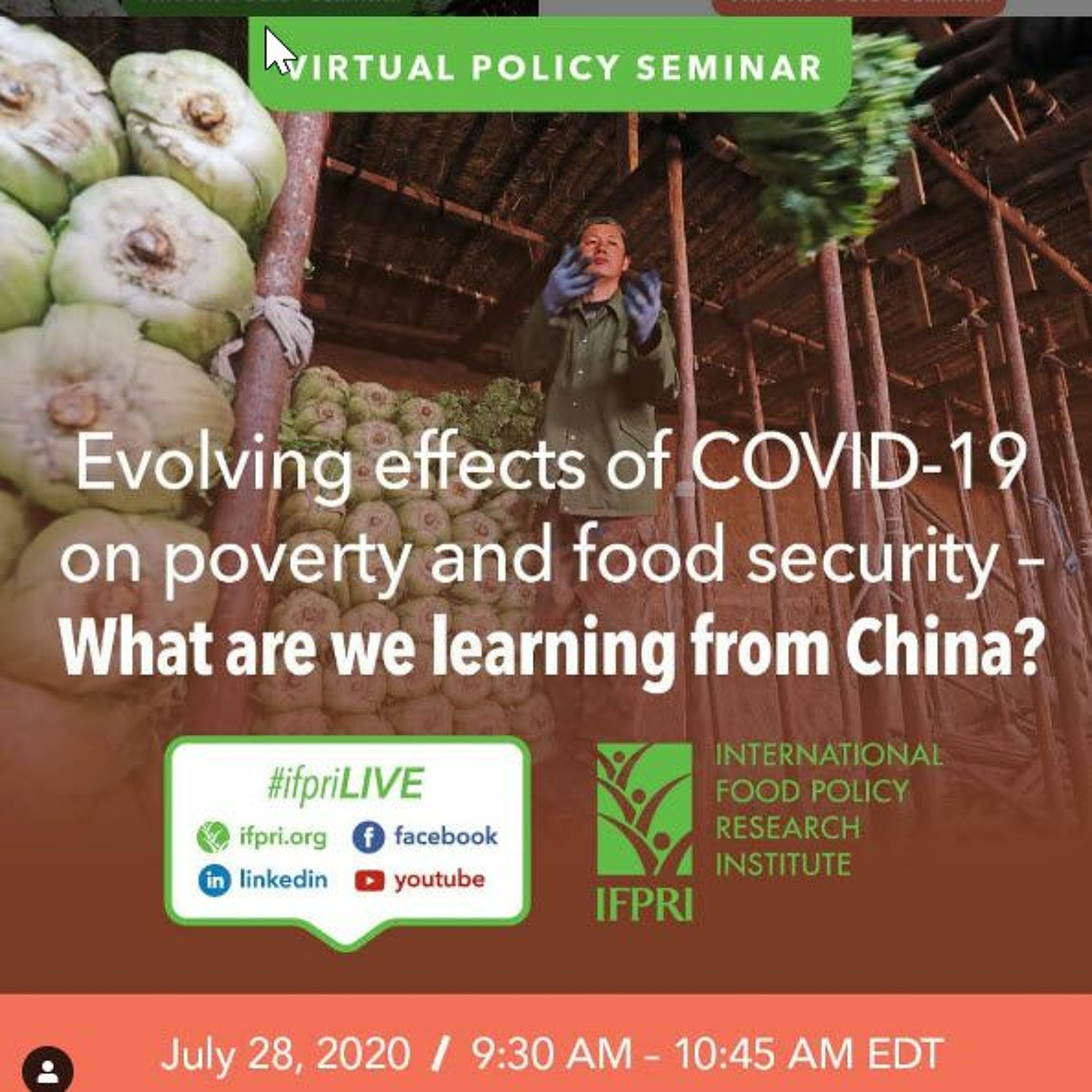 Evolving effects of COVID-19 on poverty and food security: What are we learning from China? episode artwork