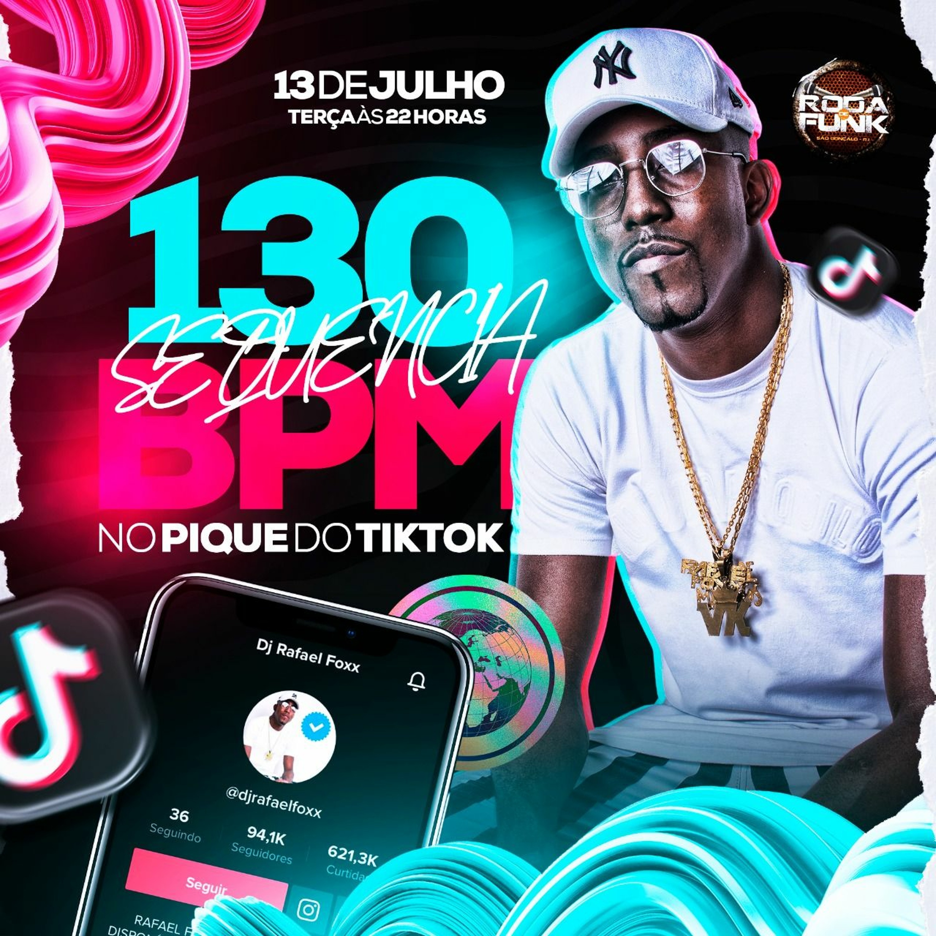 SEQUENCIA 130 BPM NO PIQUE DO TIK TOK - DJ RAFAEL FOXX - (( 10 + 15 BAILE DE MARROCOS )) episode artwork