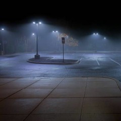 Midnight Empty Parking Lot