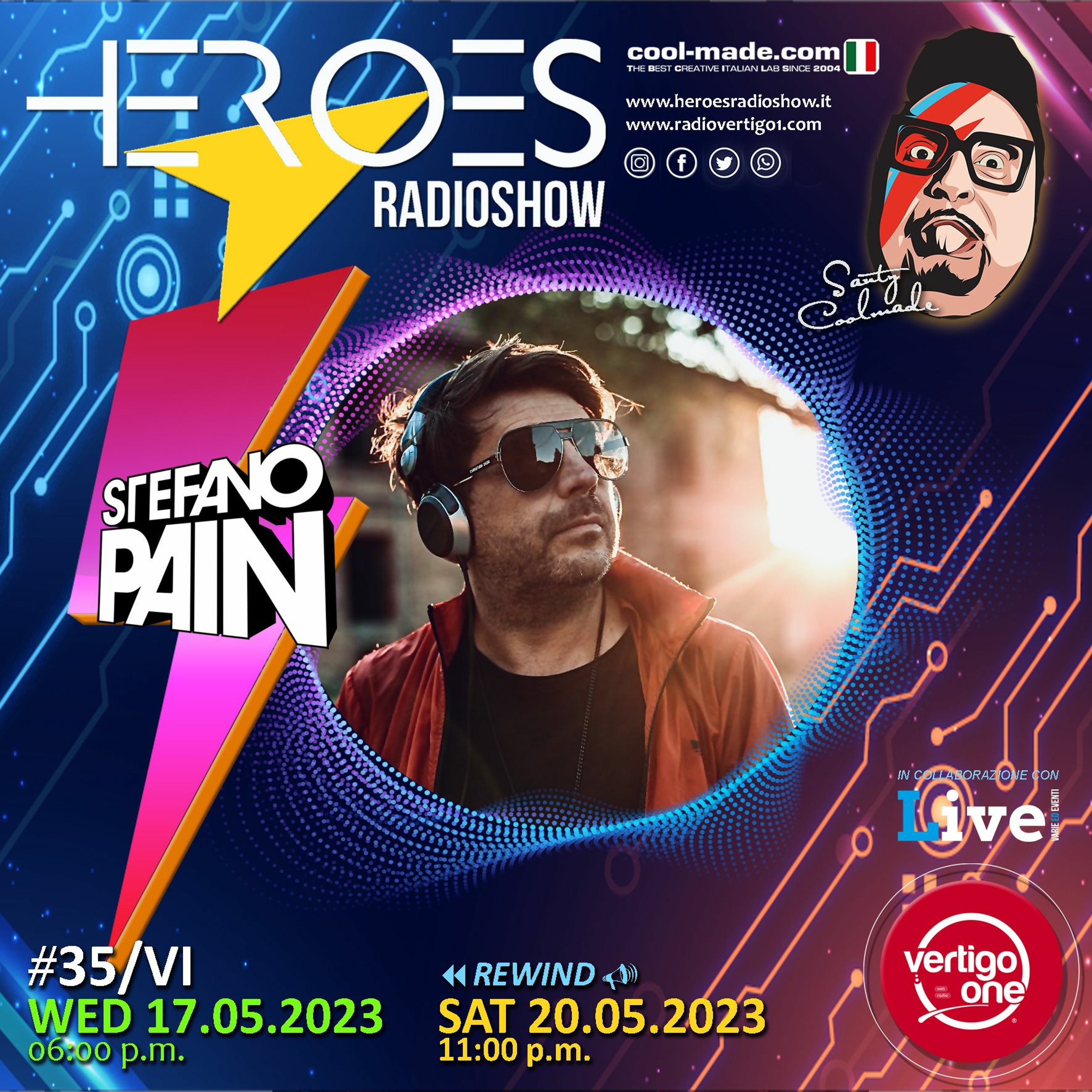35/2022-23> HEROES RadioShow - Special Guest STEFANO PAIN episode artwork