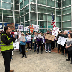 500 in Troy Tell Trump Hands Off on April 19