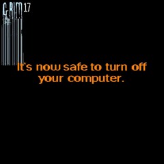 It's now safe to turn off your computer
