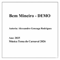 BEM MINEIRO (Composição - Alex Rodrigues) - DEMO (2025)