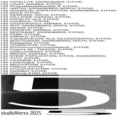 5 'studioWerxx' [2025] ft ssongbirds, Anemia, north, pop, sochi, Garasu, Alx, killedoveryou, Touhoe, k1ro