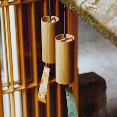Wind Chimes Bamboo Chord Handmade Musical Windchime Outdoor Garden Patio.MP3