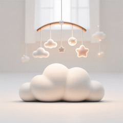 soft glowing baby mobile