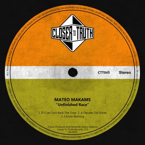 [CTT045] MATEO MAKAMS - UNFINISHED RACE EP