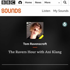Ani Klang BBC6 Guest Mix for Tom Ravenscroft - The Raver's Hour