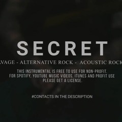 BRENAN SAVAGE - ALTERNATIVE ROCK - ACOUSTIC ROCK TYPE BEAT ''SECRET''