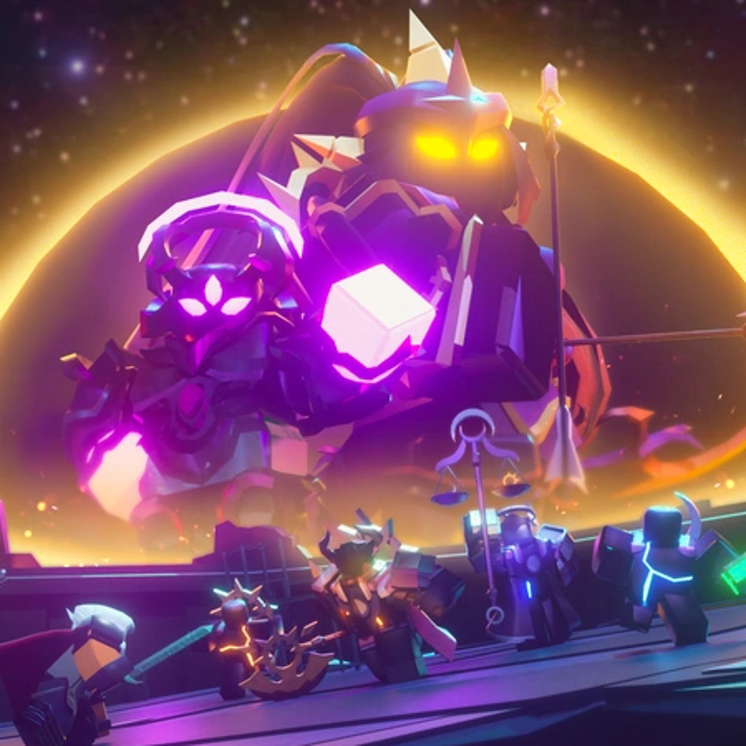 Solar eclipse themed Tower Defense Simulator artwork Tower Defense Simulator solar eclipse themed lobby artwork
