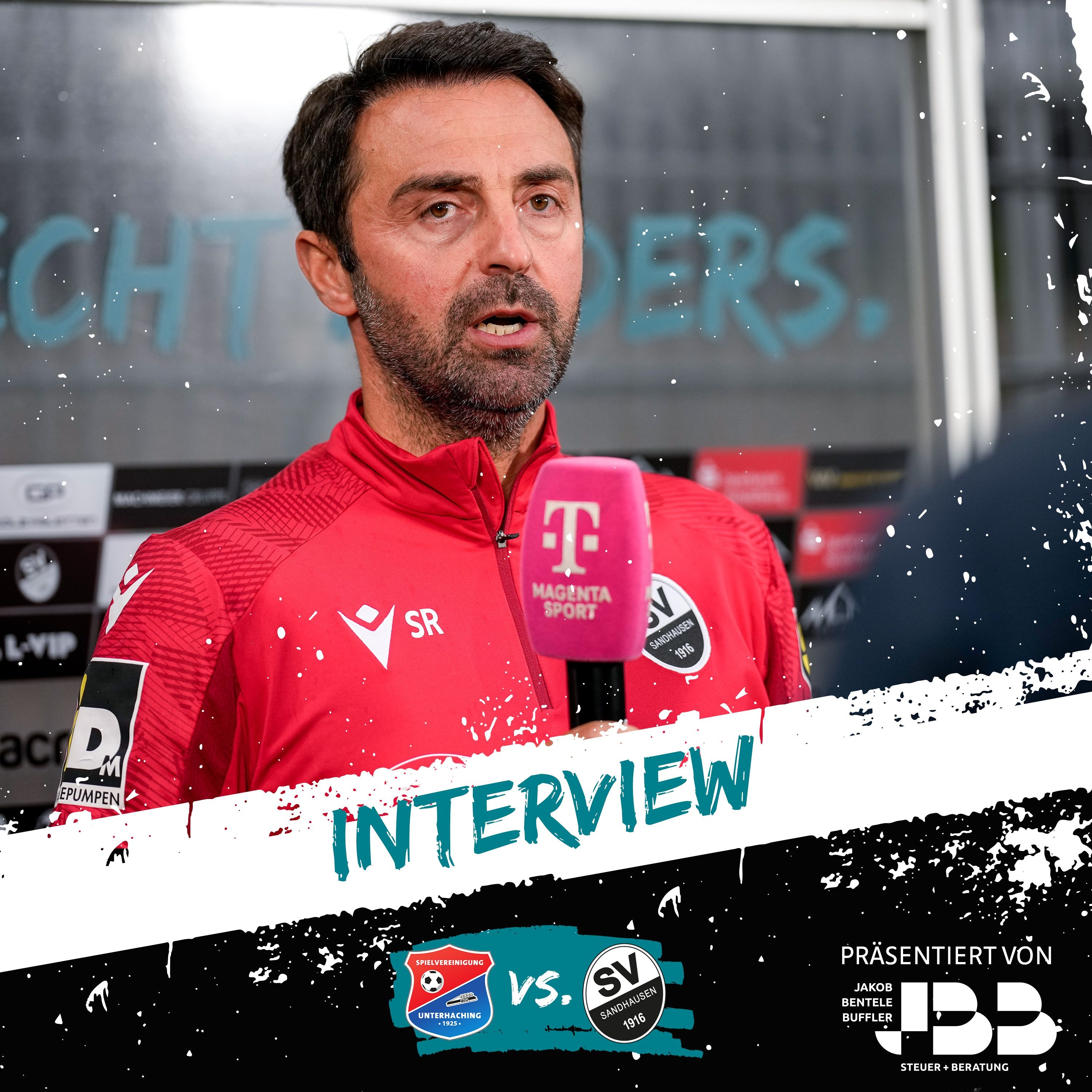 Interview | Sreto Ristic vor dem Spiel SpVgg Unterhaching - SV Sandhausen