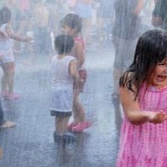 Child in rain
