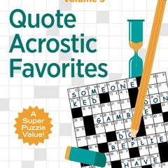 ✔Epub⚡️ Quote Acrostic Favorites: Features 50 Rewarding Puzzles (Puzzle