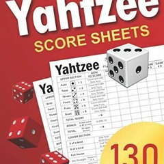 Get EPUB KINDLE PDF EBOOK Yahtzee Score Sheets: Large Score Pads / Book by  The Great