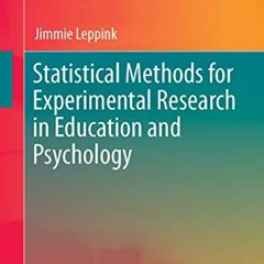 [Free] KINDLE 📂 Statistical Methods for Experimental Research in Education and Psych