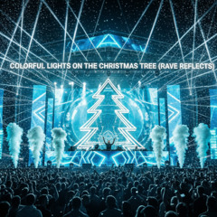 Colorful Lights on the Christmas Tree (Rave Reflects)