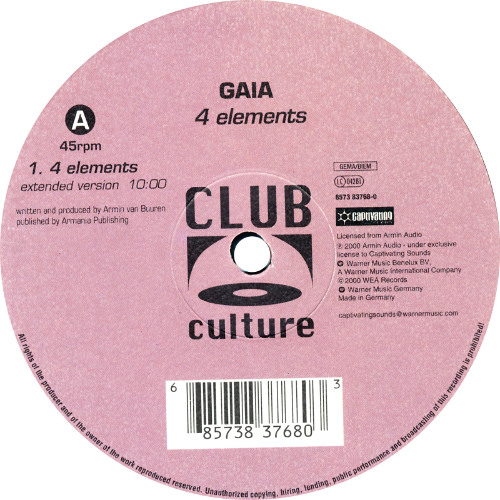 B. Gaia - 4 Elements (Chris Raven Remix)