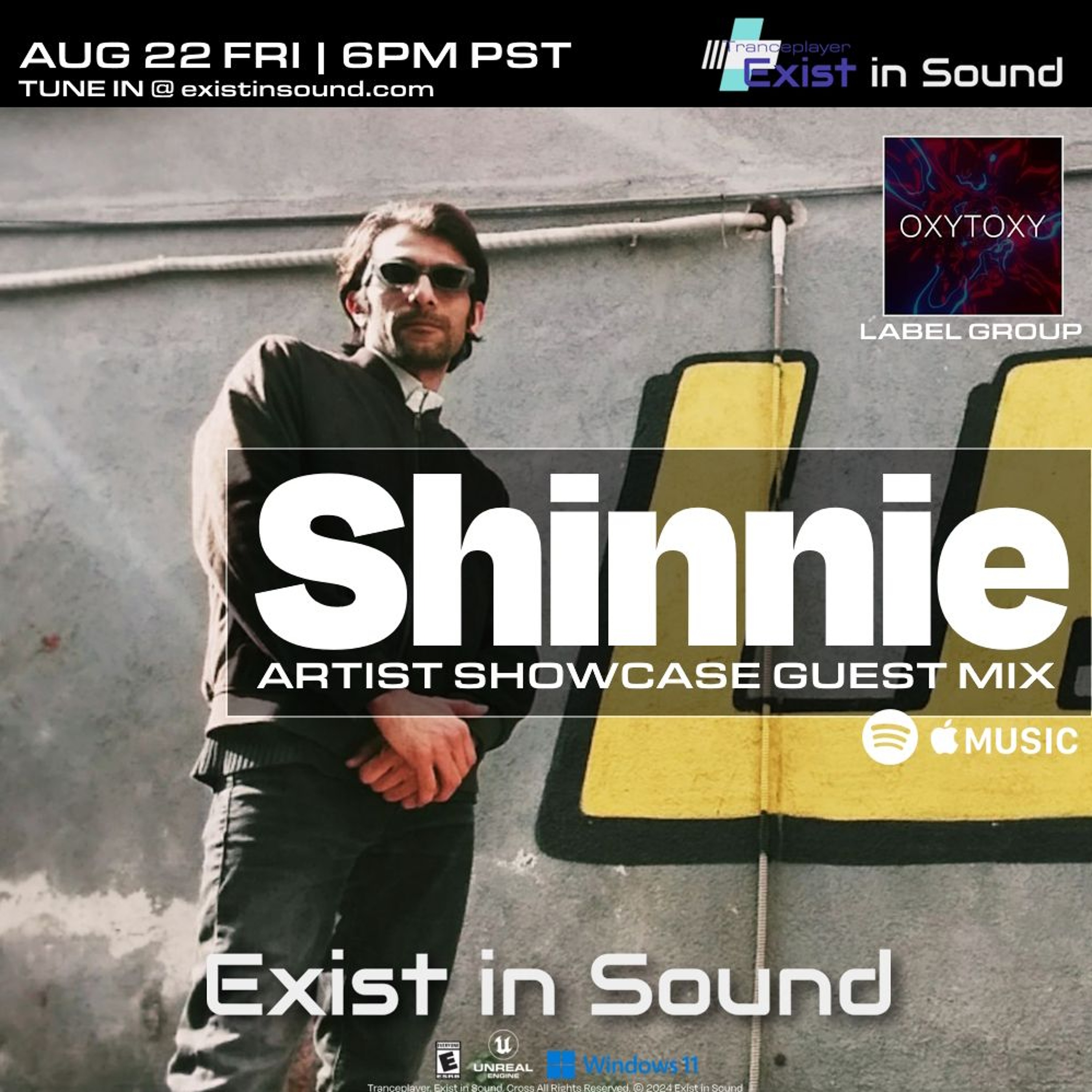 SHINNIE live on Tranceplayer Radio Show - Existinsound.com - August 2025 episode artwork