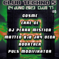 🎧 🧿🌴 CLUB TECHNO 5 | OFFICIAL RECORDING | DJ PERRA MÍSTICA | CLUB 77 🌴🧿🎧